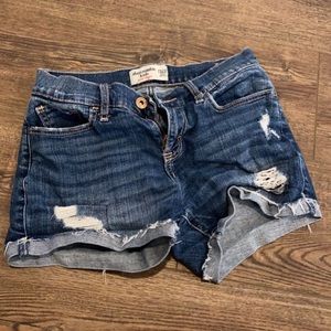 abercrombie jean shorts size 13/14